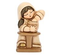 THUN - Donna Vasaia con Tornio - Versione Beige - Statuine Presepe Classico - Ceramica - I Classici