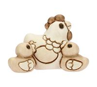 THUN - Gallina con Pulcini - Statuine Presepe Classico - Ceramica - I Classici