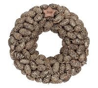 THUN - Ghirlanda decorativa con pigne, oro-22 * 22 * 6 cm