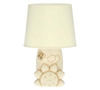 THUN - Lampada da Tavolo con Girasole, Campanella e Farfalla - Arredamento Casa - Linea Elegance - Ceramica, Acciaio - 33,5 h cm
