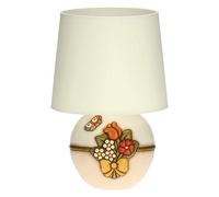 THUN - Lampada da Tavolo Country Grande - Base Ceramica 25,5 x28,5 cm - h con Paralume 42 cm