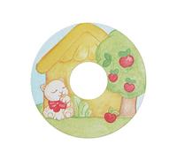 THUN - Lettera O da Parete con Gattino e Casetta - Accessori Cameretta Bambini - Decorazione Casa - Legno - 8 h cm