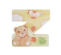 THUN - Lettera Z da Parete con Orsetto Teddy - Accessori Cameretta Bambini - Decorazione Casa - Legno - 8 h cm