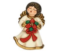 THUN - Limited Edition 2022 - Angelo del Natale in Ceramica Decorata a Mano, Versione Piccola - Idea Regalo Natale 2022-7.5x8.2x12 cm h