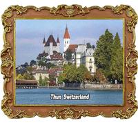 Thun - Magnete decorativo per frigorifero, souvenir turistico della Svizzera