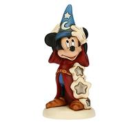 THUN - Mickey Mouse con Stelle Magiche - Formato Piccolo - Living, Icone - Idea Regalo - Linea Disney Fantasia - Ceramica - 6,7x6x13,3 cm h