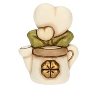 THUN - Mini annaffiatoio con cuore - ceramica - Collezione Bomboniera - 4.6 x 3.3 x 6.1 cm