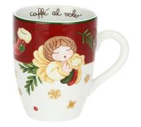 THUN, Mug con Decori in Porcellana, Collezione Sorprese di Natale, Mug da Collezione, Idea Regalo per Natale, Capacità 350 ml, Ø 8,4 cm