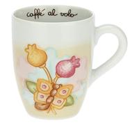 THUN - Mug con Farfalla - Linea Grace, Home Is Where Your Family Is - Cucina, caffè al Volo - Porcellana - 300 ml; Box: 19,5x12,5x11; Mug: Ø 8,5