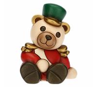 THUN - Natale 2022 - Soprammobile Teddy Schiaccianoce in Ceramica Decorata a Mano - Idea Regalo Natale 2022-12.5x10.5x16 cm h