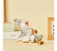 Thun Natale Offerte Lampo 2024 Decorazioni natalizie Carrello con slitta di Babbo Natale Piccoli regali Ornamento di giocattoli di peluche natalizi Addobbi Natalizi (SL3, One Size)