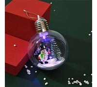 Thun Natale Offerte Lampo 2024 Per la festa di Natale Palla con decorazioni a LED adatte Ornamenti Natale Ornamenti trasparenti Palline Decorazione Plastica e decorazioni e Decorazioni (B, One Size)