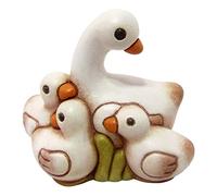 THUN® - Oca Bianca con Anatroccoli - Statuine Presepe Classico - Ceramica - I Classici