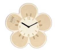 THUN, Orologio da Appendere con Fiore in Ceramica Decorata a Mano, Linea Iconic Elegance, Idea Regalo per la Casa, Ø 26 cm