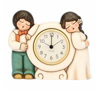 THUN - Orologio da tavolo con sposini - ceramica - Collezione Bomboniera - 15.6 x 5.7 x 12.8 cm