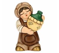 Statuetta Oste con damigiana del presepe classico Thun bianco