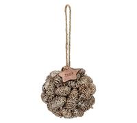 THUN - Palla decorativa con pigne oro-8 * 8 * 8 cm