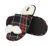 THUN - Pantofole in tartan con baffo, lui - 44/45-44-45