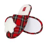 THUN - Pantofole in tartan con stella, 38-39-38-39