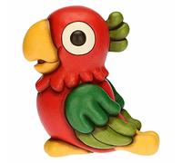 THUN - Pappagallo Gioioso, Formato Grande - Living, Arredare la Casa - Idea Regalo - Linea Yucatan - Ceramica - 18,2x13,5x20 cm h