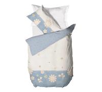 THUN Parure Copripiumino letto Singolo in Cotone Elegance Azzurro B201051