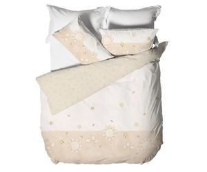 THUN® Parure Copripiumino Matrimoniale stampa digitale letto Elegance Beige B201054