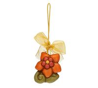 THUN Pasqua 2023, Addobbo Pasquale Fiore in Ceramica Decorata a Mano, Linea Pasqua Favolosa, 4.1x2.4x4.8 cm h