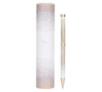 THUN - Penna con pack cilindro, Pure Elegance - 14/4,7x15,5 - Acciaio Inox. Ottone.