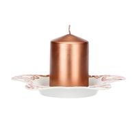 THUN - Piattino a forma di stella in porcellana con candela Thunland-Ø 19 cm - 2,5 cm h