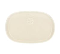 THUN Piattino bianco con quadrifoglio in porcellana, Avorio
