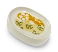 THUN Piattino Porta Sapone Margherite Fiocchi Accessori Bagno Decorazione Thun