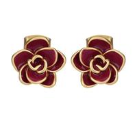 THUN - Pin magnolia viola smaltato - 1,3x1,2x0,7 cm - • Parti metalliche: ottone o zama galvanizzato con oro o palladio, titanio. • Altri materiali: vetro, resina, pietre, ABS, poliestere 100%