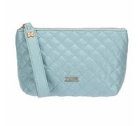 THUN Pochette trapuntata azzurra, ecopelle, Collezione Sempre con Me, 17 x 8 x 13 cm