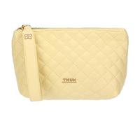 THUN Pochette trapuntata gialla, ecopelle, Collezione Sempre con Me, 17 x 8 x 13 cm