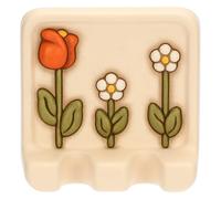 THUN, Poggia Mestoli Triplo In Ceramica, Collezione Happy Country, Ideale per la tua Cucina, 14 x 13,9 x 5 cm