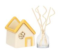 THUN - Porta diffusore a forma di casetta con coccinella in ceramica, 11,4x11,2, altezza 12,9 cm, collezione Fragrances