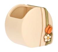 THUN - Porta penne in ceramica Country Bloom - Ceramica,10,4x10x10,4 cm
