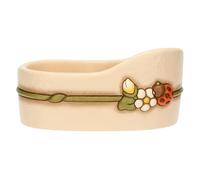 THUN - Portabicchieri doppio - ceramica - Collezione Country Bloom - 18,5X11,8X9 cm