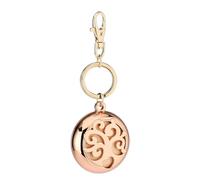 THUN Portachiavi Profumato Albero della Vita Alba Rosa, Metallo, Fragranza Delicata