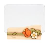 THUN - Portafoto - ceramica e vetro - Collezione Country Bloom - 14,5 x 5,8 x 7,7 cm