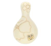 Thun, Portamestoli in Ceramica Decorata a Mano con Decorazioni Floreali e Iconica Farfalla, Linea Elegance, 21x12.5x3 h cm