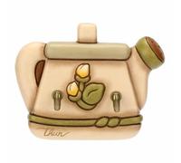 Thun Portastrofinacci Collezione Country Bloom ceramica 2 ganci 10,2 x 1,7 x 8 cm