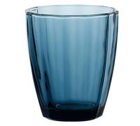Thun Rose & Tulipani - Bicchiere linea "Amami", vetro resistente per uso quotidiano, colore Blu, confezione da un pezzo