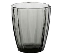 Thun Rose & Tulipani - Bicchiere linea "Amami", vetro resistente per uso quotidiano, colore Grigio scuro, confezione da un pezzo