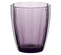 Thun Rose & Tulipani - Bicchiere linea "Amami", vetro resistente per uso quotidiano, colore Viola, confezione da un pezzo