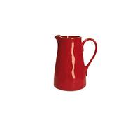 Thun Rose & Tulipani - Brocca 600cc Rosso Fuoco - Arredo Casa, Cucina - Linea Concerto di Colori - Idea Regalo - Stoneware - 0,6 CC; 12xh15,5 cm