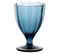 Thun Rose & Tulipani - Calice da vino linea "Amami", vetro resistente per uso quotidiano, colore Blu, confezione da un pezzo