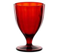 Thun Rose & Tulipani - Calice da vino linea "Amami", vetro resistente per uso quotidiano, colore Rosso, confezione da un pezzo