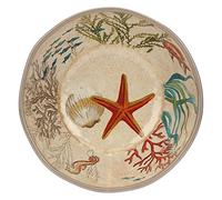 Rose & Tulipani - Insalatiera con Decorazioni del Mondo Marino in Melamina, Idea Regalo, Linea Sea Life, Ø 28 cm