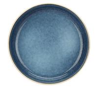 Rose&Tulipani - Piatto Fondo Blu in gres, diametro 21 cm, collezione Arpeggio